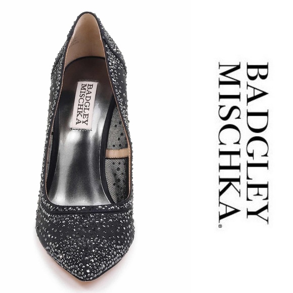 BADGLEY MISCHKA Embellished Point-Toe Weslee Pumps - Picture 4 of 8